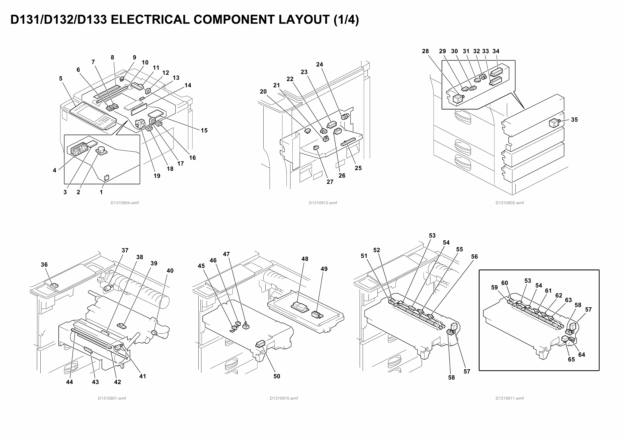 RICOH Aficio MP-6002 7502 9002 D131 D132 D133 Circuit Diagram-5